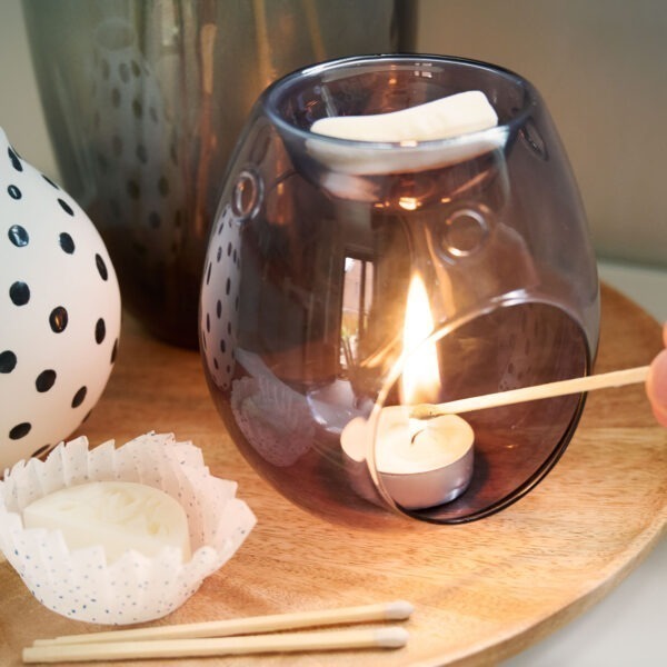 Clear Glass Oil or Wax Melt Burner