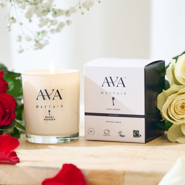 Ava Mayfair Rosey Wonder 9cl Votive Candle